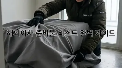 해외이사 준비물 리스트 완벽 가이드